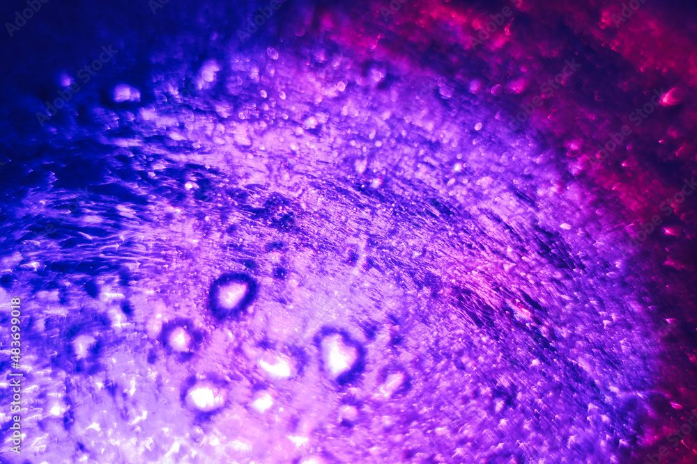 Aufkleber beautiful multi colored abstract bokeh optical light bokeh on a dark background..