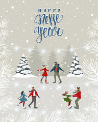 couples winter card