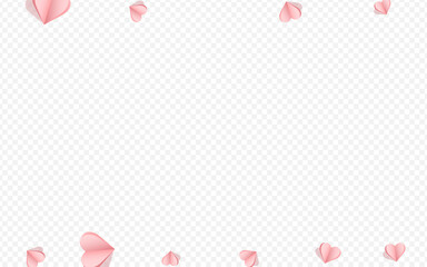 Pink Papercut Vector Transparent Backgound.