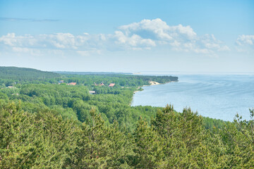 Sand dunes of the russian part Curonian Spit. Kaliningrad region, Russia
