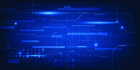 Vector illustrations of hi-tech digital grid line circuit element.Futuristic design concepts.