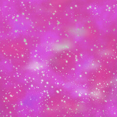 Nebula, cluster of stars in deep space. Science fiction art.