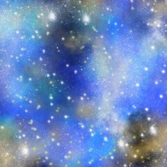 Fototapeta na wymiar Nebula, cluster of stars in deep space. Science fiction art.