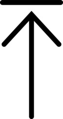 Linear Arrow icon. Arrow vector collection. Black directional arrow flat style isolated on white background. Vector illustration. Modern simple arrows.