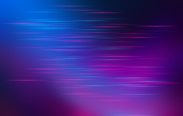 Dark abstract background with neon lines, waves, glow. Empty gradient futuristic banner