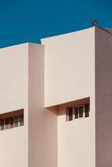 White building in the city