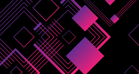 technology abstract geometric purple modern stylish smooth dark banner background design EP1