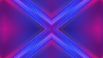 Abstract blurred futuristic background. Bright ultraviolet glow, neon lines, shapes