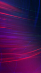 Abstract blurred futuristic background. Bright ultraviolet glow, neon lines, shapes