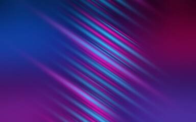 Naklejka premium Dark abstract background with neon lines, waves, glow. Empty gradient futuristic banner