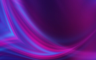 Fototapeta na wymiar Dark abstract background with neon lines, waves, glow. Empty gradient futuristic banner