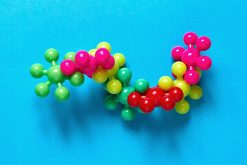 Abstract virus strain model of COVID-19 respiratory syndrome. Virus Pandemic Protection Concept.