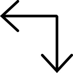 Linear Arrow icon. Arrow vector collection. Black directional arrow flat style isolated on white background. Vector illustration. Modern simple arrows.