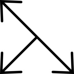 Linear Arrow icon. Arrow vector collection. Black directional arrow flat style isolated on white background. Vector illustration. Modern simple arrows.