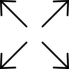 Linear Arrow icon. Arrow vector collection. Black directional arrow flat style isolated on white background. Vector illustration. Modern simple arrows.