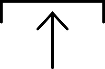 Fototapeta premium Linear Arrow icon. Arrow vector collection. Black directional arrow flat style isolated on white background. Vector illustration. Modern simple arrows.