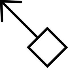 Linear Arrow icon. Arrow vector collection. Black directional arrow flat style isolated on white background. Vector illustration. Modern simple arrows.