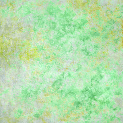 Green and yellow concrete stone wall