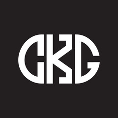 CKG letter logo design on black background. CKG creative initials letter logo concept. CKG letter design.