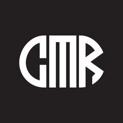 CMR letter logo design on black background. CMR creative initials letter logo concept. CMR letter design.
