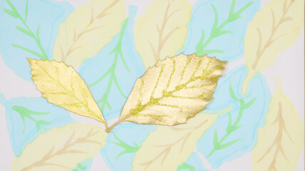 Fototapeta premium 葉の背景1