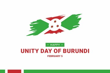 Unity Day Of Burundi. Vector Illustration. The illustration is suitable for banners, flyers, stickers, cards, etc.