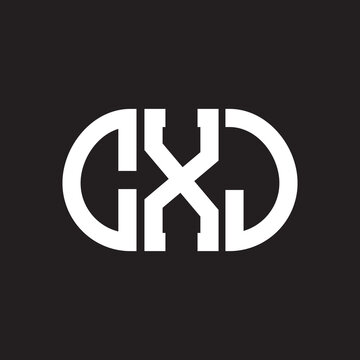 CXJ letter logo design on black background. CXJ creative initials letter logo concept. CXJ letter design.