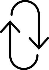 Linear Arrow icon. Arrow vector collection.  Black directional arrow flat style isolated on white background. Vector illustration. Modern simple arrows.