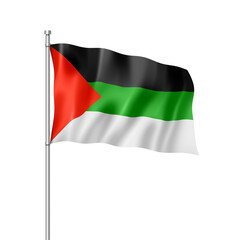Arabic langage flag isolated on white