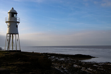 Fototapeta na wymiar Blacknore Point Lighthouse, Portishead