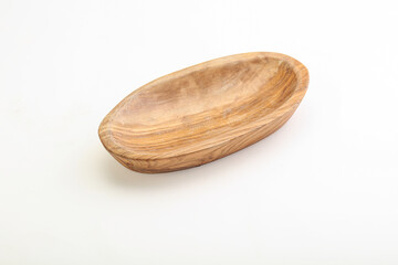 Wooden empty bowl for kitchen