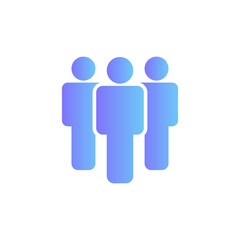 People vector icon with gradient