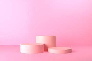 Abstract pastel color background, minimalist mockup for podium,modern stage, display or showcase, 3d rendering.	