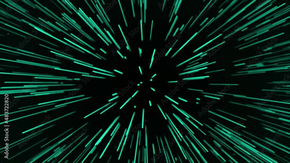 Poster abstract data flow space. light rays. explosion effect. sci-fi motion wallpaper. 3d rendering.