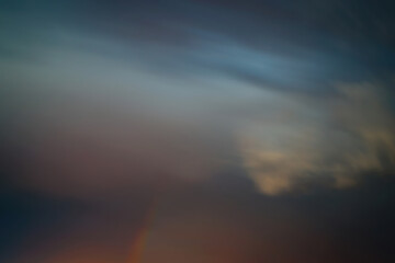 long exposure of the stormy sky