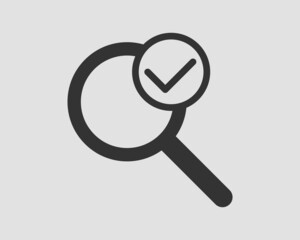 Magnifying lens icon. Zoom loupe sign, find symbol. Vector tool