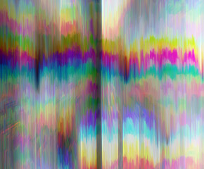 Abstract Rainbow light trails on the dark  background. Motion blur illustration design.