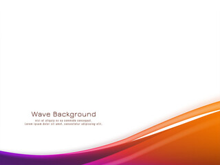Abstract colorful wave design stylish business background