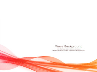 Elegant colorful wave dynamic design background