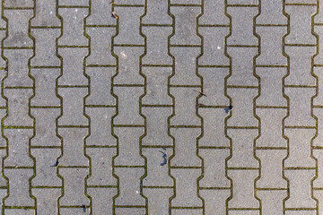 Obraz premium harmonic pattern of new cobblestones at floor