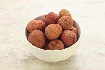 Sweet juice lychee tropical fruit