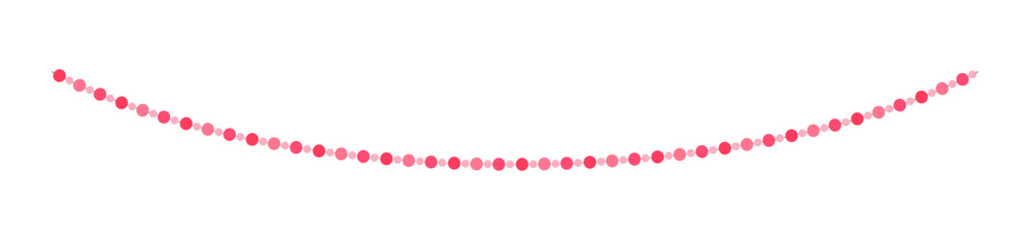 Valentine's Day banner bunting clipart vector illustration