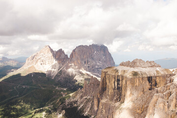 Fototapeta na wymiar Pordoijoch, Passo Pordoi, Dolomiten, Südtirol, Italien 