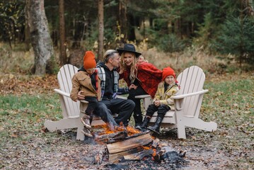 couple kissing. lovers tenderness steam white on path the forest romance stylish passionate by the campfire in the forest picnic fire romance