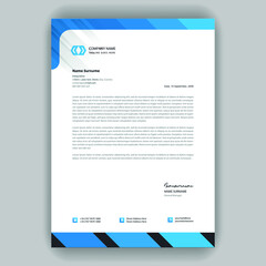 Abstract Modern company letterhead pad design templates