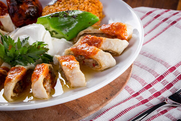 Turkish Food Beyti Kebap with yoghurt