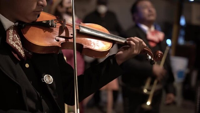Man playing the violin 