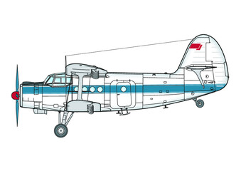 Russischer einmotoriger Doppeldecker