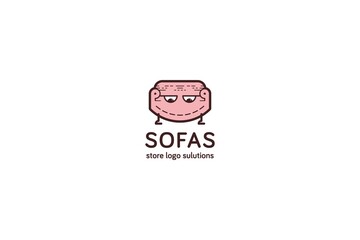 Template logo design for sofas store