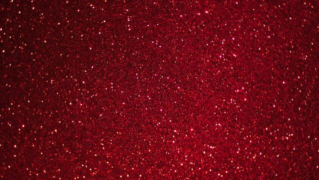 Looping Rotating Red Glitter